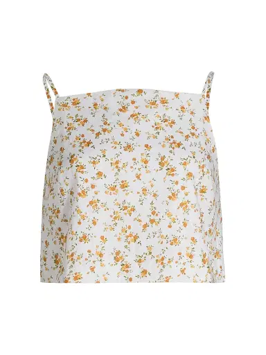 Reformation Women's Kerri Linen Crop Top - Adagio - Size XL | Thumbnail 1