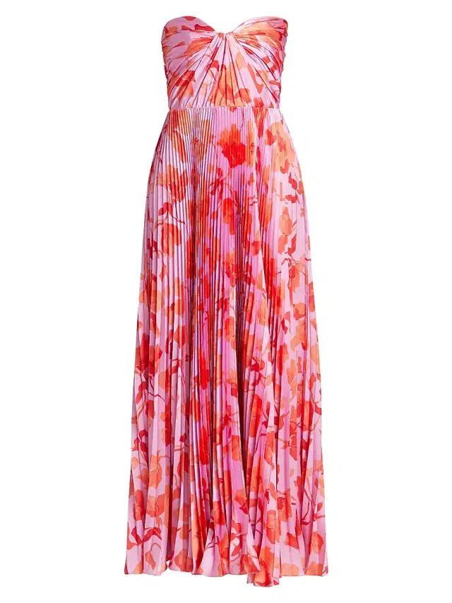 As It May Women's Nora Printed Satin Gown