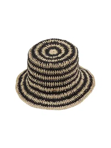 Eugenia Kim Women's Jonah Striped Crochet Bucket Hat - Natural Black | Thumbnail 1 Eugenia Kim Women's Jonah Striped Crochet Bucket Hat - Natural Black | Thumbnail 1