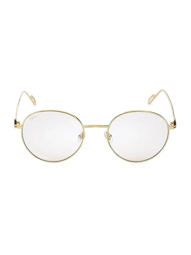Women's 53MM Round Sunglasses - Gold