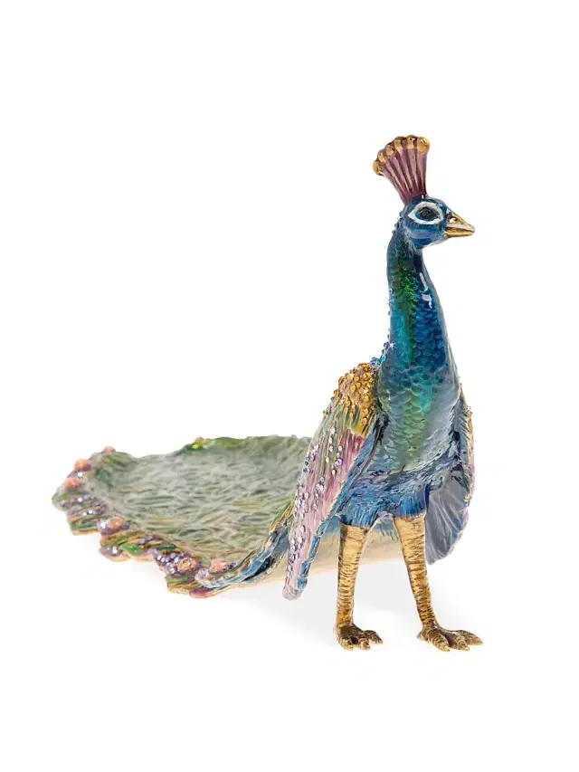 Long Tail Peacock Figurine - Peacock