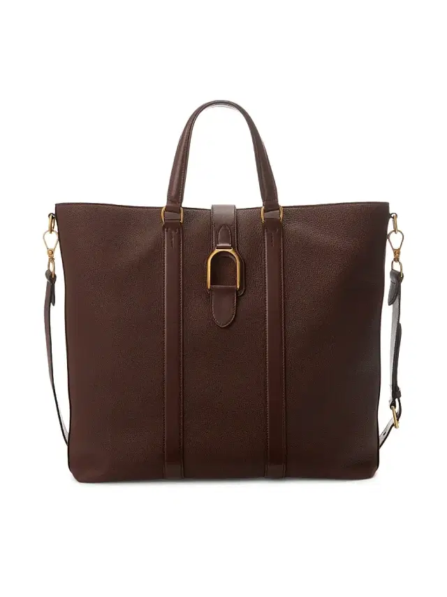 Men's Wellington Leather Tote bag - Dark Brown