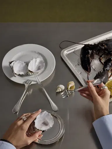 Christofle Albi Silverplated 7-Piece Seafood Set For 2 | Thumbnail 5