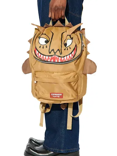 Charles Jeffrey Loverboy Men's Lion Nylon Backpack - Beige | Thumbnail 2