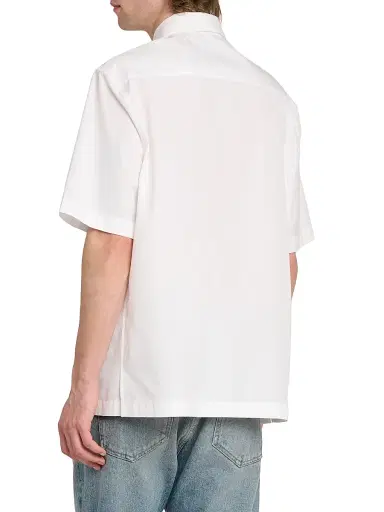 Versace Men's Medusa Cotton Button-Front Shirt - Optical White | Thumbnail 5 Versace Men's Medusa Cotton Button-Front Shirt - Optical White | Thumbnail 5