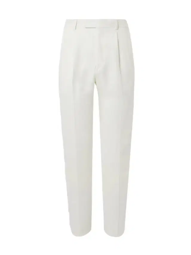Zegna Straight-Leg Pleated Linen-Twill Trousers - Men