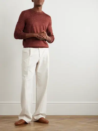 Zegna Mulberry Silk, Cashmere and Linen-Blend Sweater - Men | Thumbnail 2 Zegna Mulberry Silk, Cashmere and Linen-Blend Sweater - Men | Thumbnail 2
