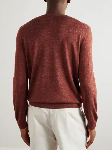 Zegna Mulberry Silk, Cashmere and Linen-Blend Sweater - Men | Thumbnail 4 Zegna Mulberry Silk, Cashmere and Linen-Blend Sweater - Men | Thumbnail 4