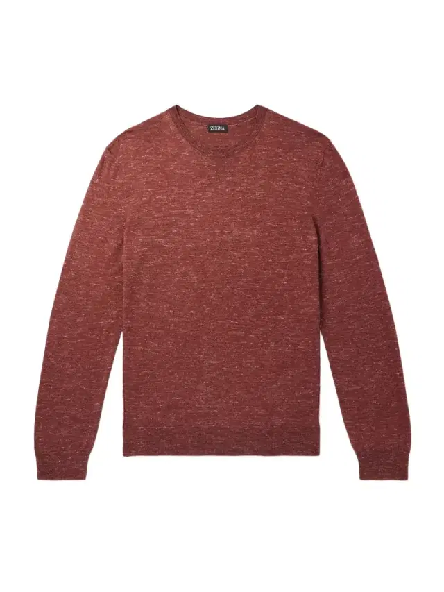 Zegna Mulberry Silk, Cashmere and Linen-Blend Sweater - Men