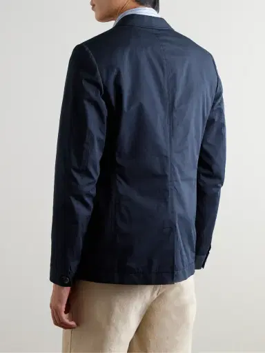 Oliver Spencer Theobald Slim-Fit Unstructured Cotton Suit Jacket - Men | Thumbnail 3