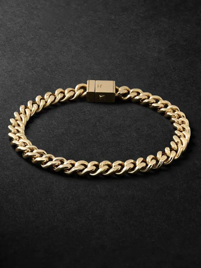 John Hardy Rhodium-Plated 14-Karat Gold Chain Bracelet - Men