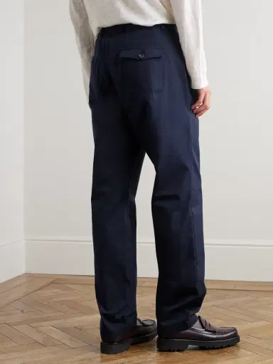 Oliver Spencer Ashdown Straight-Leg Cotton-Twill Trousers - Men | Thumbnail 4