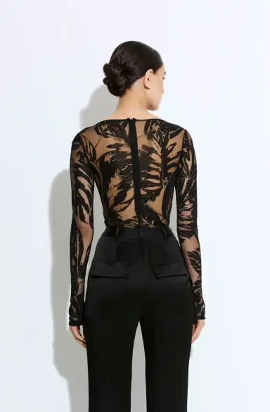 LAPOINTE Burnout Jersey Boatneck Bodysuit | Thumbnail 2
