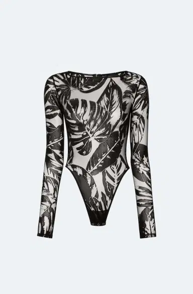 LAPOINTE Burnout Jersey Boatneck Bodysuit | Thumbnail 4