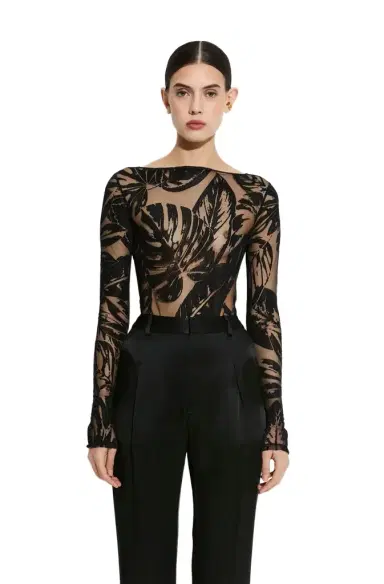LAPOINTE Burnout Jersey Boatneck Bodysuit | Thumbnail 1