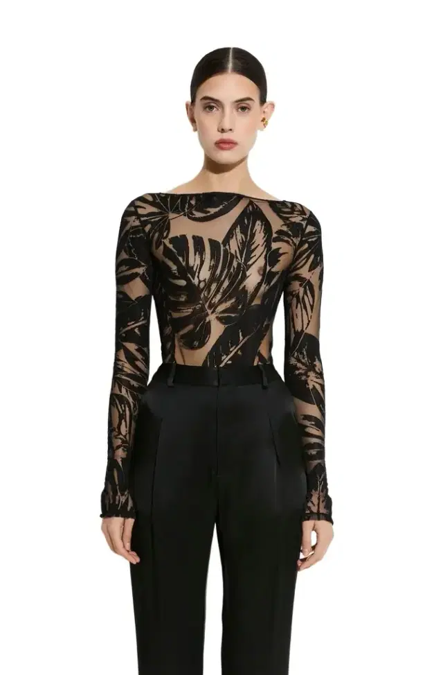 LAPOINTE Burnout Jersey Boatneck Bodysuit