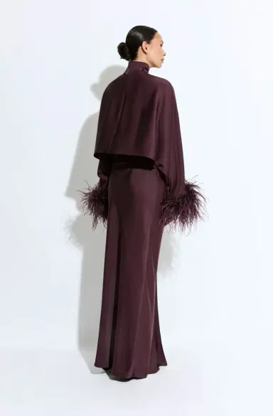 Lapointe Lightweight Satin Asymmetric Maxi Skirt | Thumbnail 2
