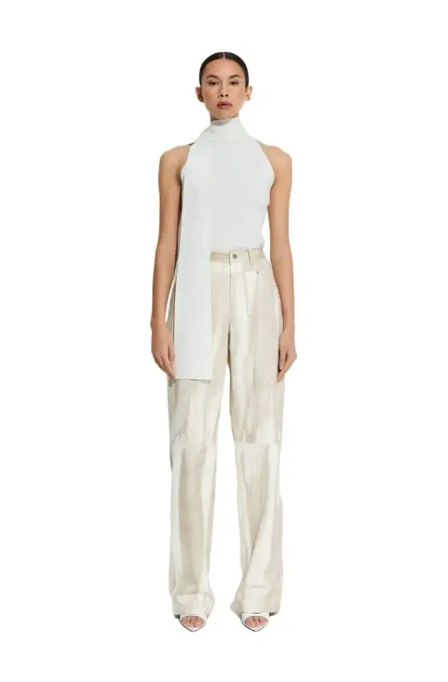 LAPOINTE Marbled Nappa Double Seam Pant