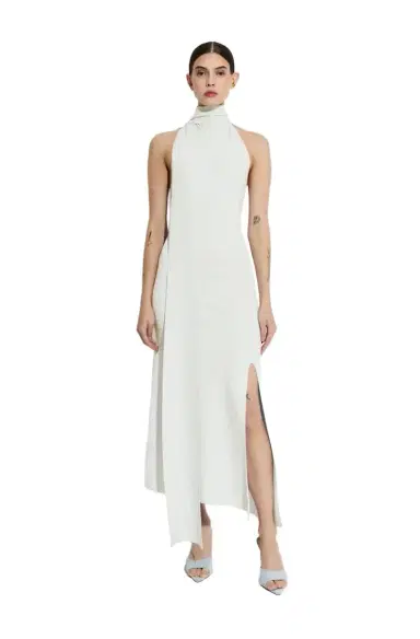 Lapointe Matte Viscose Halterneck Dress | Thumbnail 1
