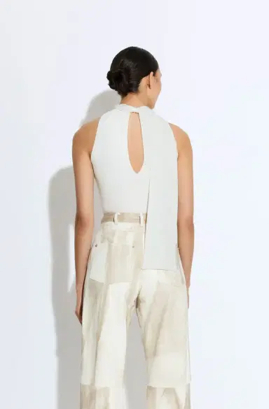 Lapointe Matte Viscose Halterneck Top | Thumbnail 2