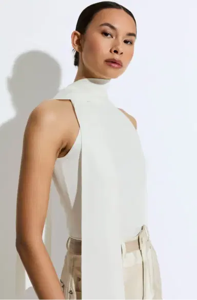 Lapointe Matte Viscose Halterneck Top | Thumbnail 3