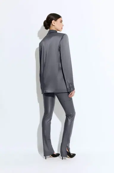 LAPOINTE Satin Double Breasted Blazer | Thumbnail 2