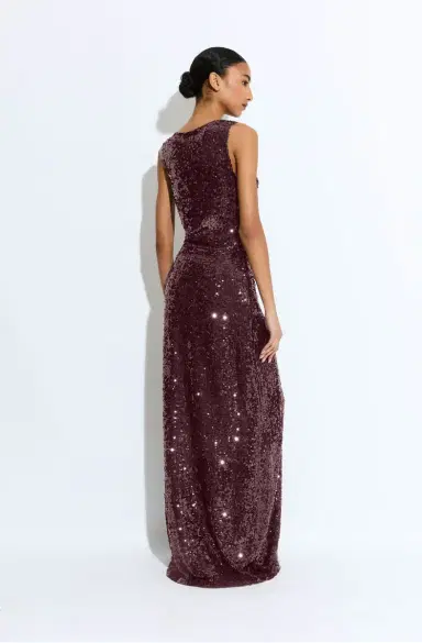 LAPOINTE Sequin High Waist Slit Maxi Skirt | Thumbnail 2 LAPOINTE Sequin High Waist Slit Maxi Skirt | Thumbnail 2
