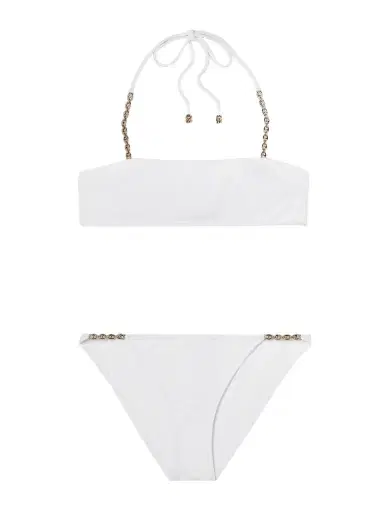 Gucci Sparkling Chain-trimmed Bikini | Thumbnail 1 Gucci Sparkling Chain-trimmed Bikini | Thumbnail 1