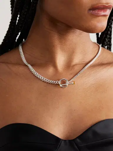 Loren Stewart Scout Barbell Sterling Silver Citrine Necklace | Thumbnail 2