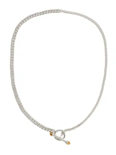 Loren Stewart Scout Barbell Sterling Silver Citrine Necklace | Thumbnail 1