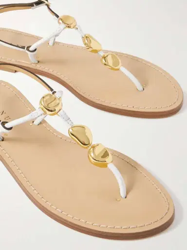 AMANU The Nairobi Embellished Leather Sandals | Thumbnail 4 AMANU The Nairobi Embellished Leather Sandals | Thumbnail 4