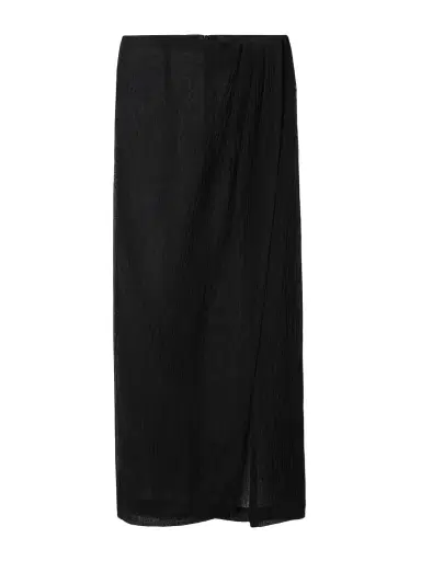 Lisa Marie Fernandez Pleated Crinkled Linen-blend Gauze Pareo | Thumbnail 1