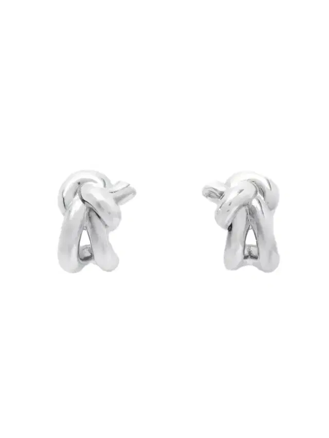 Knot Silver Earrings