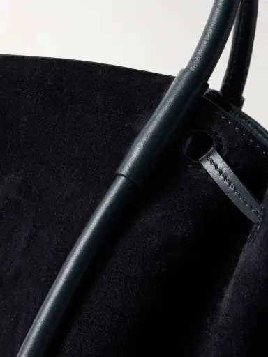 Proenza Schouler Large Leather-trimmed Ruched Suede Tote | Thumbnail 4