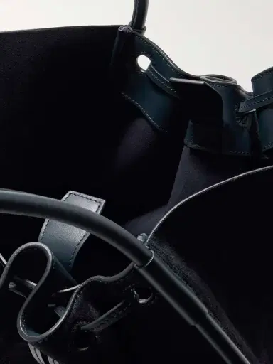 Proenza Schouler Large Leather-trimmed Ruched Suede Tote | Thumbnail 5