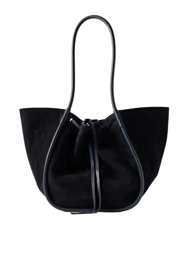 Proenza Schouler Large Leather-trimmed Ruched Suede Tote