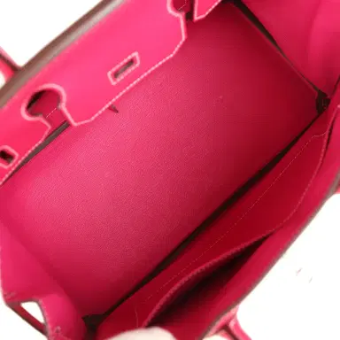 HERMÈS Pre-owned Hermes Birkin 30 Rose Tyrien Candy Epsom Palladium Hardware | Thumbnail 8 HERMÈS Pre-owned Hermes Birkin 30 Rose Tyrien Candy Epsom Palladium Hardware | Thumbnail 8