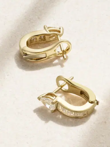 Anita Ko Saturn 18-karat Gold Diamond Hoop Earrings | Thumbnail 3 Anita Ko Saturn 18-karat Gold Diamond Hoop Earrings | Thumbnail 3