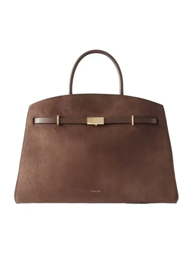 The Hudson Leather-trimmed Suede Tote