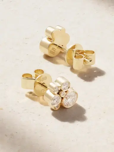 Sophie Bille Brahe Bisou 18-karat Recycled Gold Diamond Earrings | Thumbnail 3 Sophie Bille Brahe Bisou 18-karat Recycled Gold Diamond Earrings | Thumbnail 3