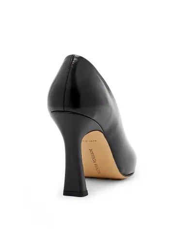 Bottega Veneta Women's Sofia 90MM Leather Pumps - Black | Thumbnail 3