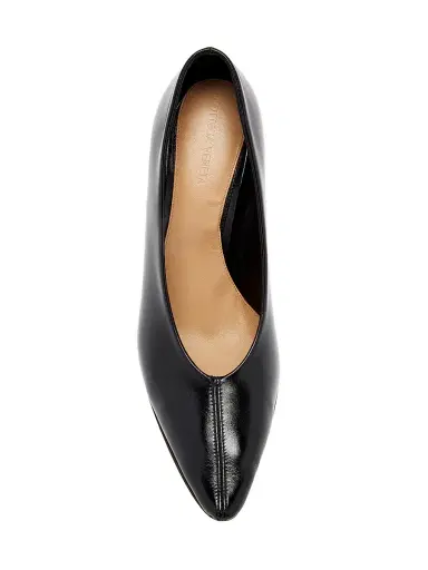 Bottega Veneta Women's Sofia 90MM Leather Pumps - Black | Thumbnail 4
