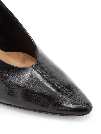 Bottega Veneta Women's Sofia 90MM Leather Pumps - Black | Thumbnail 5