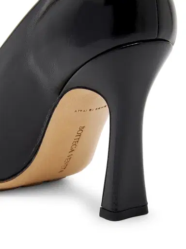 Bottega Veneta Women's Sofia 90MM Leather Pumps - Black | Thumbnail 6