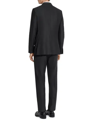 Zegna Men's Trofeo 600 Tailoring Evening Suit - Black - Size 50 | Thumbnail 4