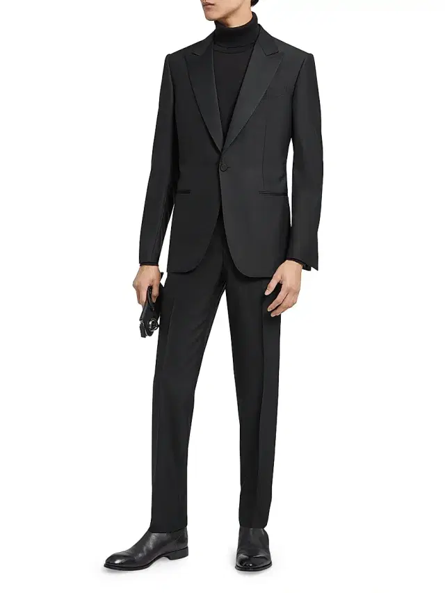 ZEGNA Men's Trofeo 600 Tailoring Evening Suit - Black