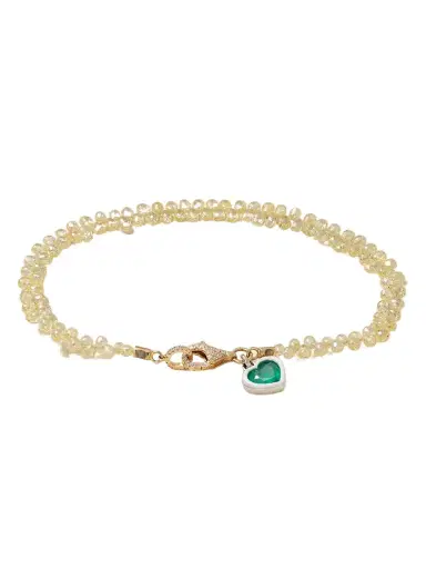 Kamyen 18-karat Yellow And White Gold, Diamond And Emerald Bracelet | Thumbnail 1 Kamyen 18-karat Yellow And White Gold, Diamond And Emerald Bracelet | Thumbnail 1