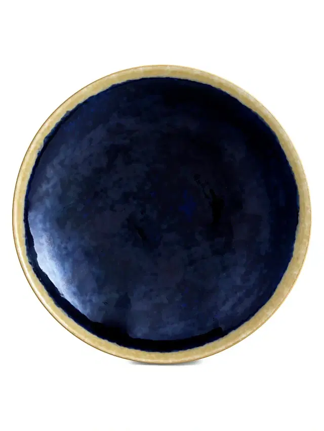 Small Zen Forest 24K Gold & Porcelain Round Tray