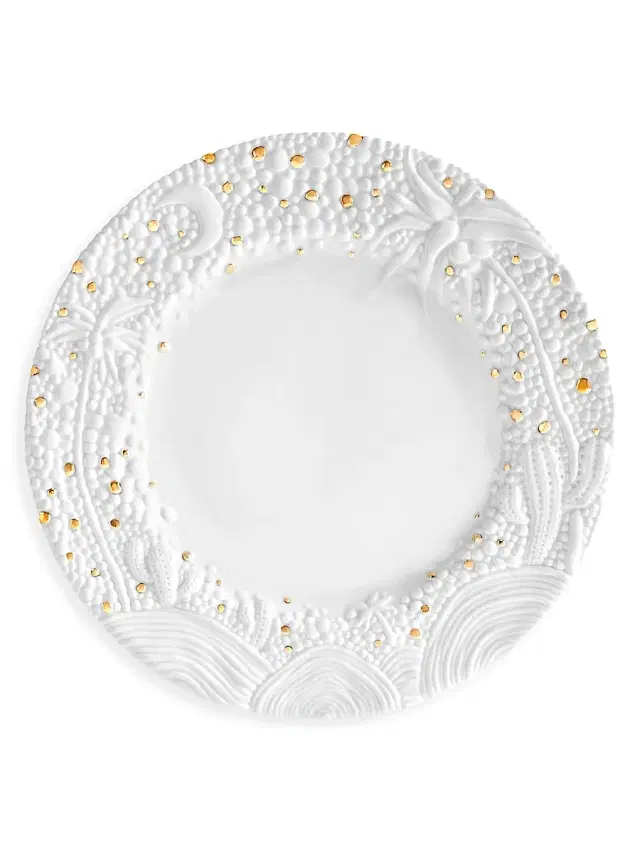 Haas Mojave Desert 24K Gold & Porcelain Charger Plate