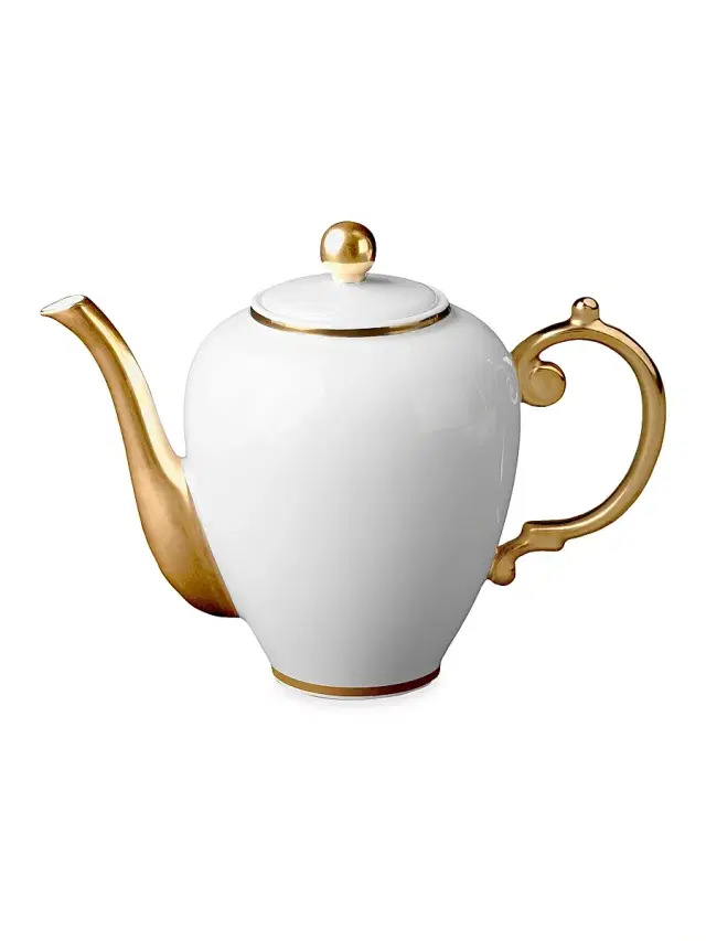 Aegean Coffee Pot - Gold